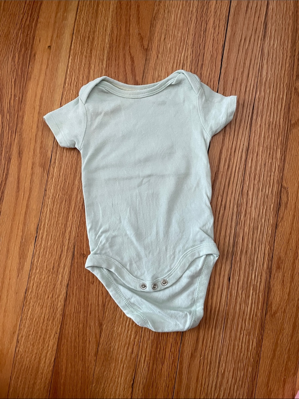 cloud island Mint Green Short-Sleeve Baby Bodysuit